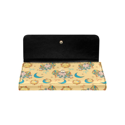 Aries Zodiac Pattern Print Design 03 Women's Trifold Wallet