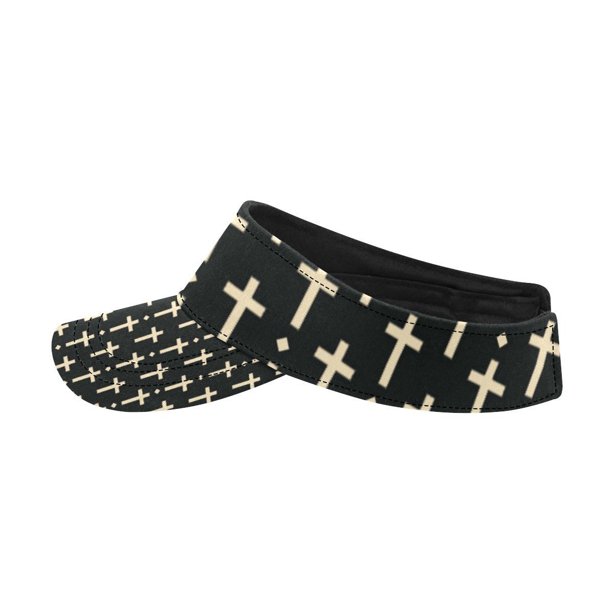 Cross Pattern Print Design 03 Unisex Sun Visor