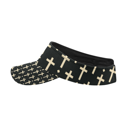 Cross Pattern Print Design 03 Unisex Sun Visor