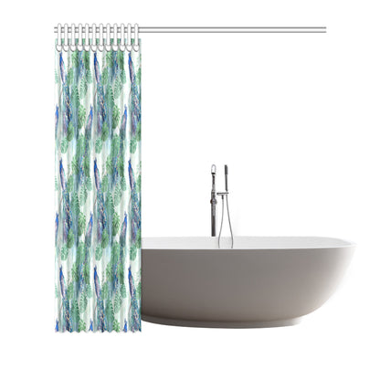 Peacock Pattern Print Design A02 Shower Curtain