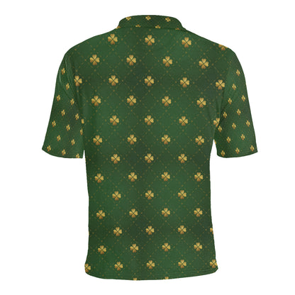 Clover  Pattern Print Design 01 Men Polo Shirt
