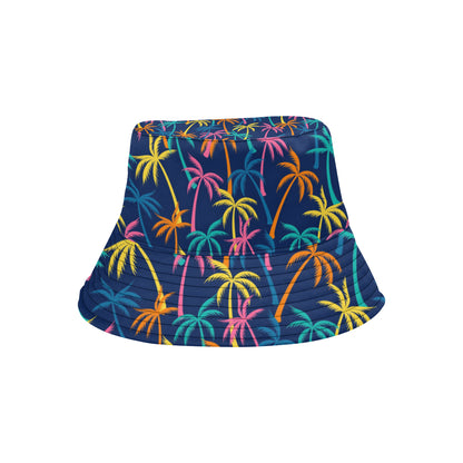 Palm Tree Pattern Print Design PT013 Unisex Bucket Hat