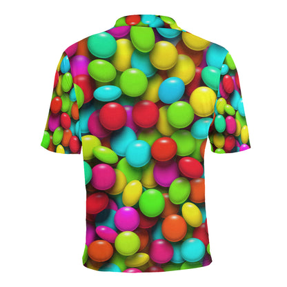 Candy Pattern Print Design CA03 Men Polo Shirt
