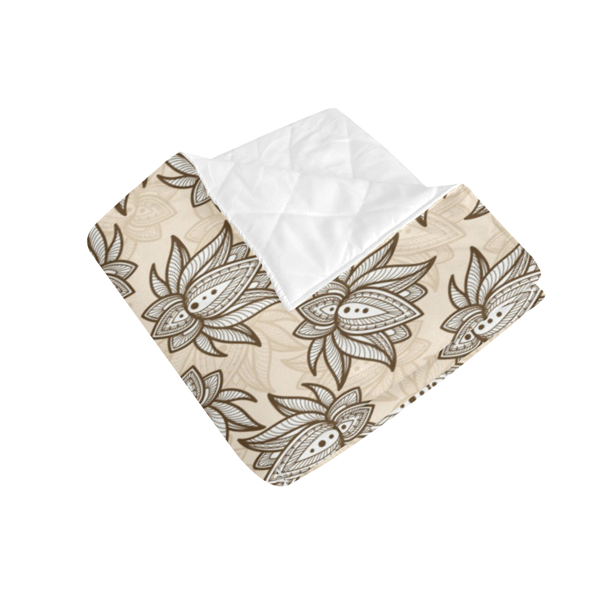 lotus Boho Pattern Print Design LO05 Premium Quilt