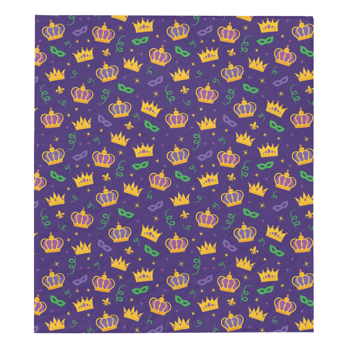 Mardi Gras Pattern Print Design 03 Premium Quilt