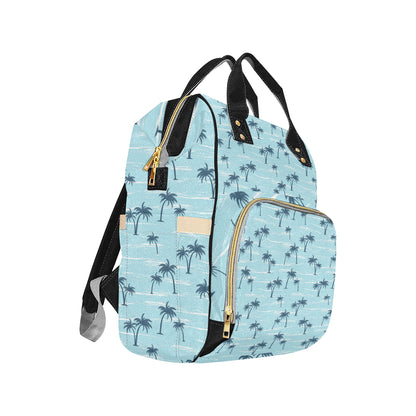 Palm Tree Pattern Print Design PT04 Diaper Bag Backpack