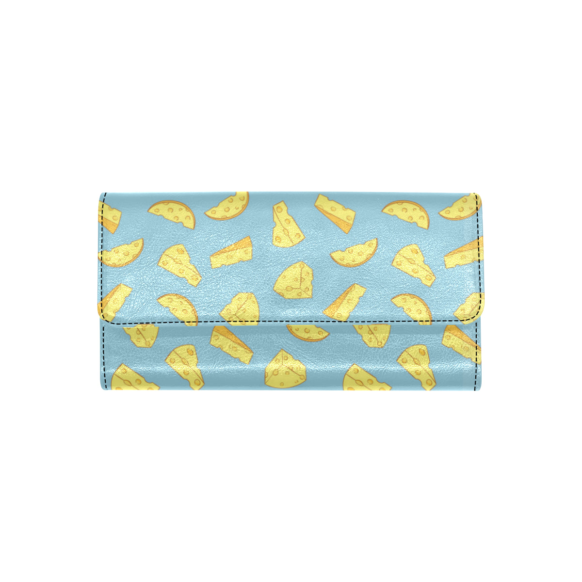 Cheese Pattern Print Design 04 Women's Trifold Wallet