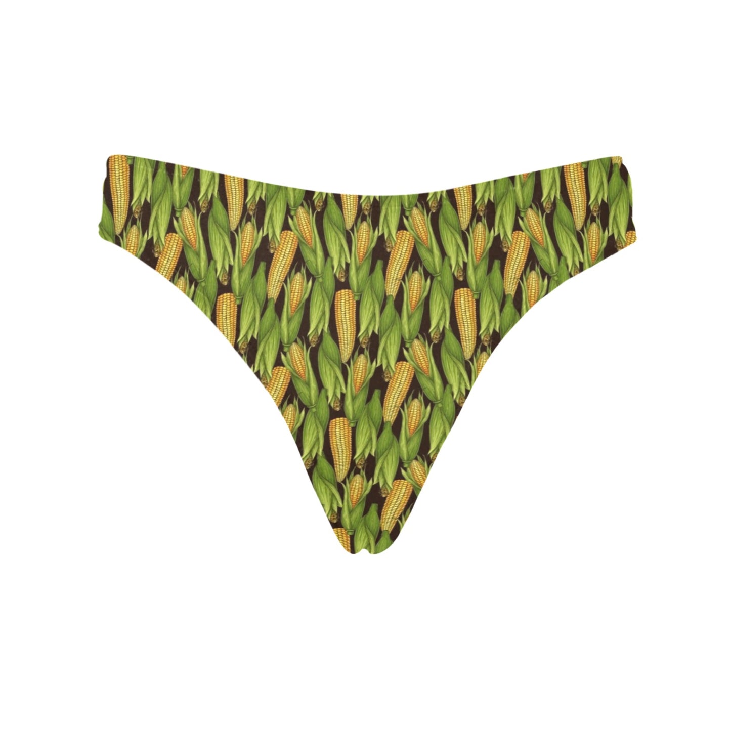 Agricultural Corn cob Print Women's Thongs