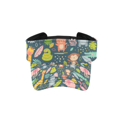 Safari Animal Cartoon Print Design LKS305 Unisex Sun Visor