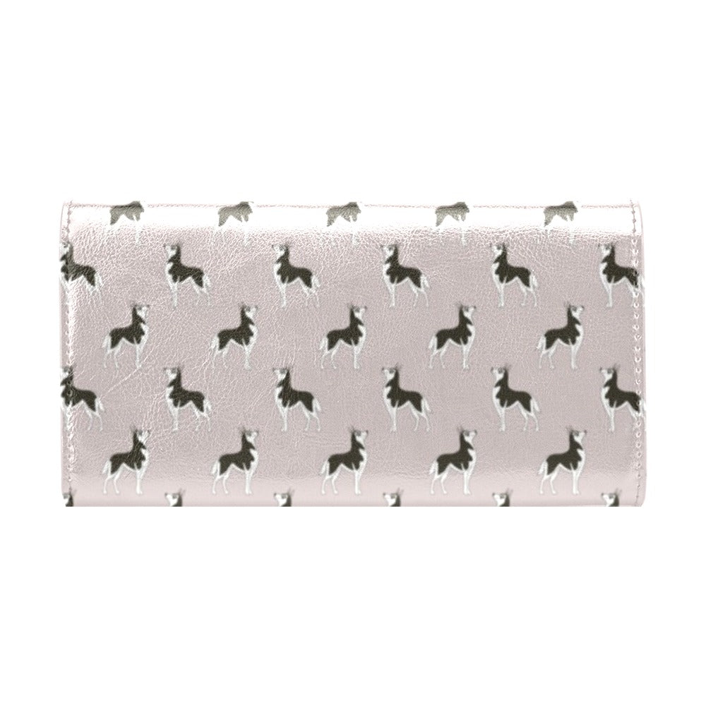 Siberian Huskies Print Design LKS301 Women's Trifold Wallet