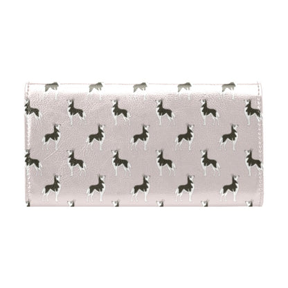 Siberian Huskies Print Design LKS301 Women's Trifold Wallet