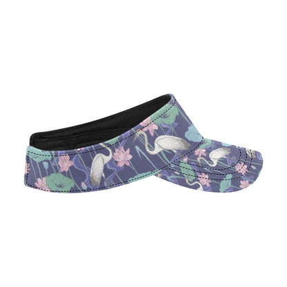 Water Lily Print Design LKS306 Unisex Sun Visor