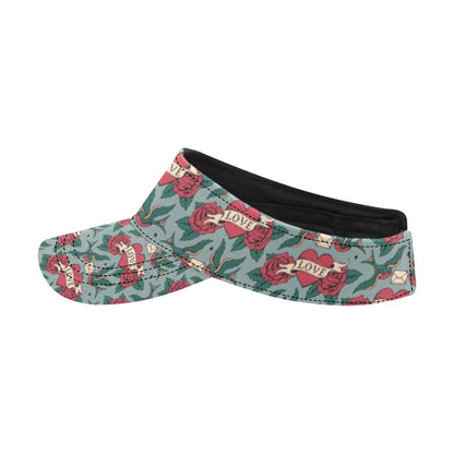 Tattoo Heart Print Design LKS301 Unisex Sun Visor