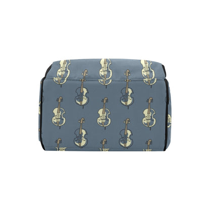 Violin Print Design LKS403 Diaper Bag Backpack
