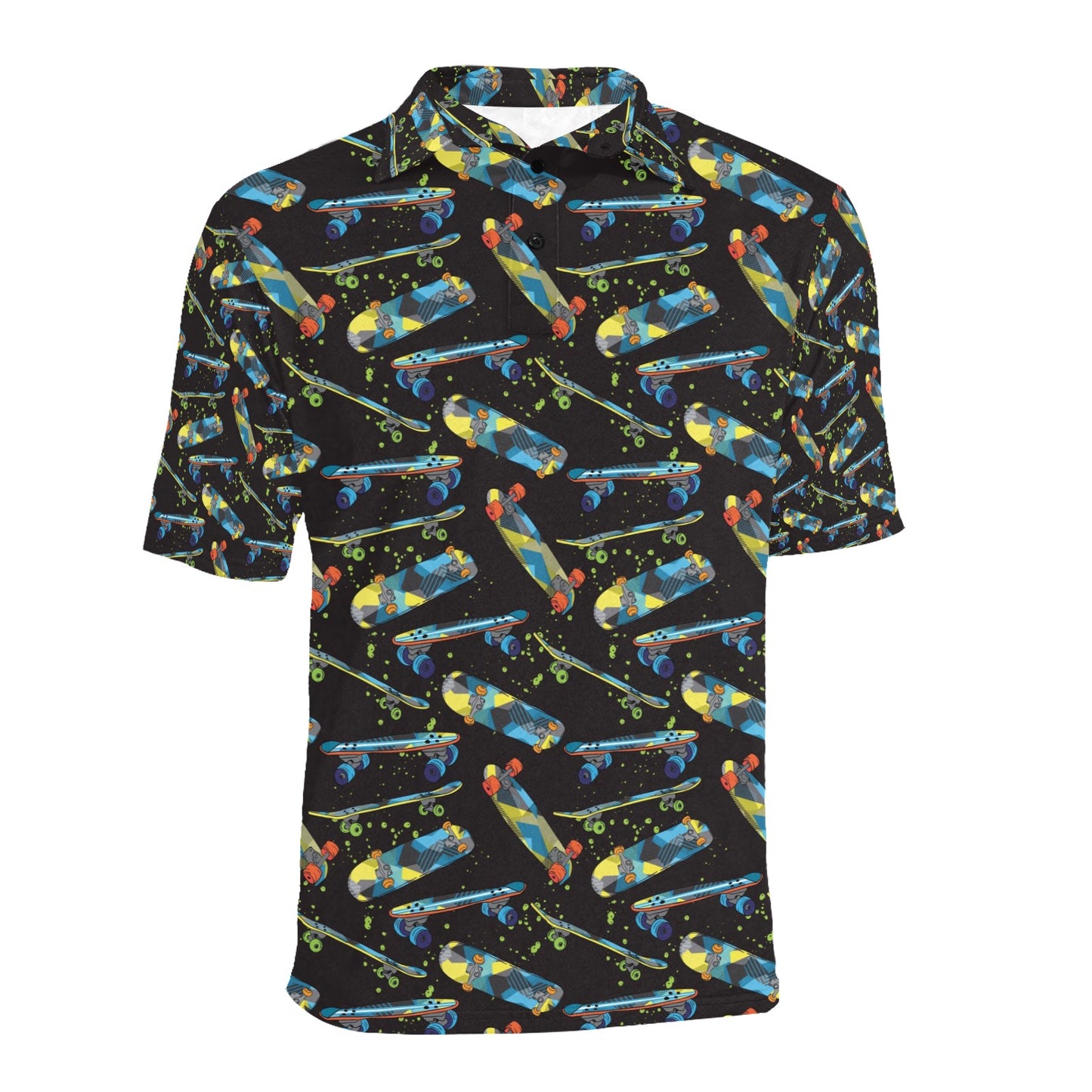 Skateboard Print Design LKS305 Men Polo Shirt