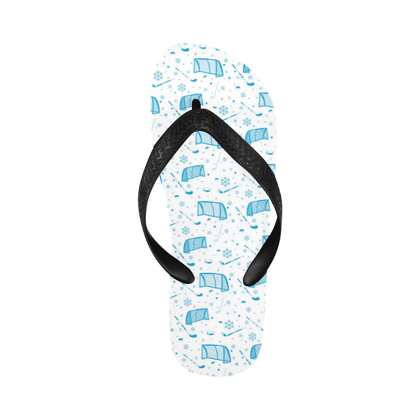 Hockey Print Design LKS303 Flip Flops