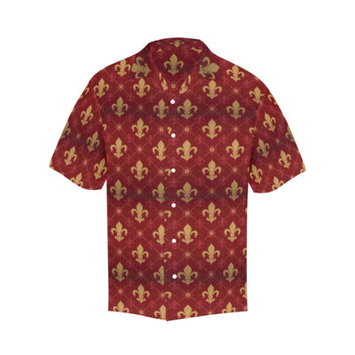 Fleur De Lis Print Design LKS401 Men's Men's Hawaiian Shirt