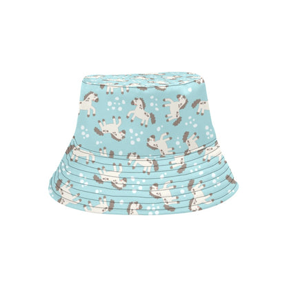 Horse Cute Print Design LKS306 Unisex Bucket Hat