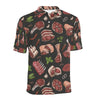 Meat Pattern Print Design 02 Men Polo Shirt