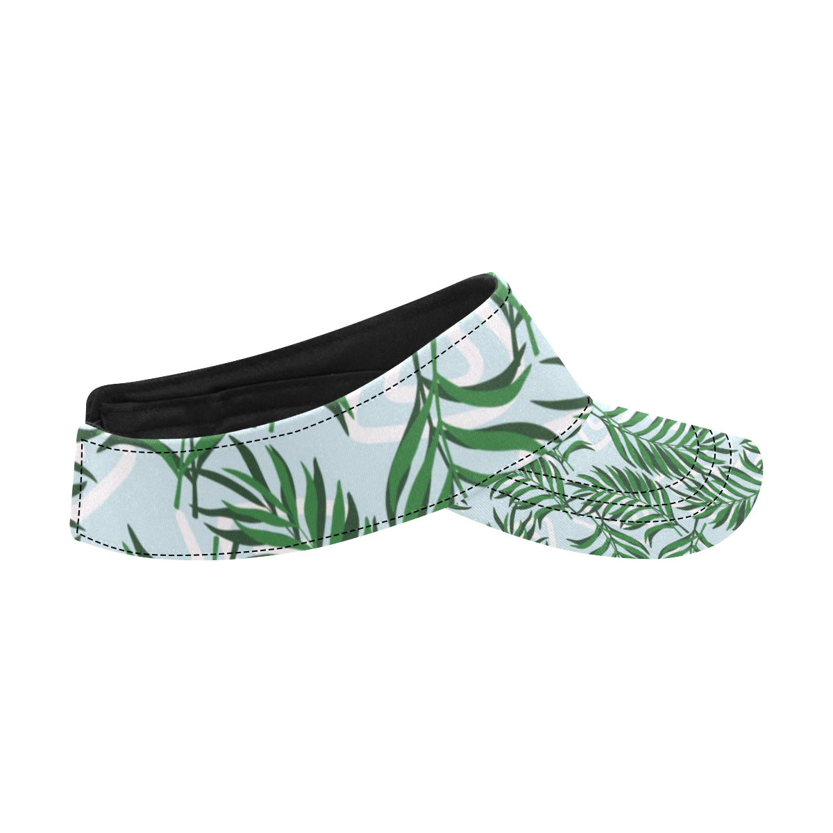 Palm Leaves Pattern Print Design PL06 Unisex Sun Visor