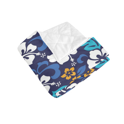 Hibiscus Pattern Print Design HB030 Premium Quilt