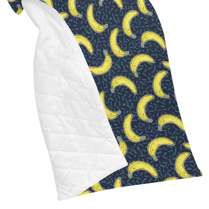 Banana Pattern Print Design BA09 Premium Quilt