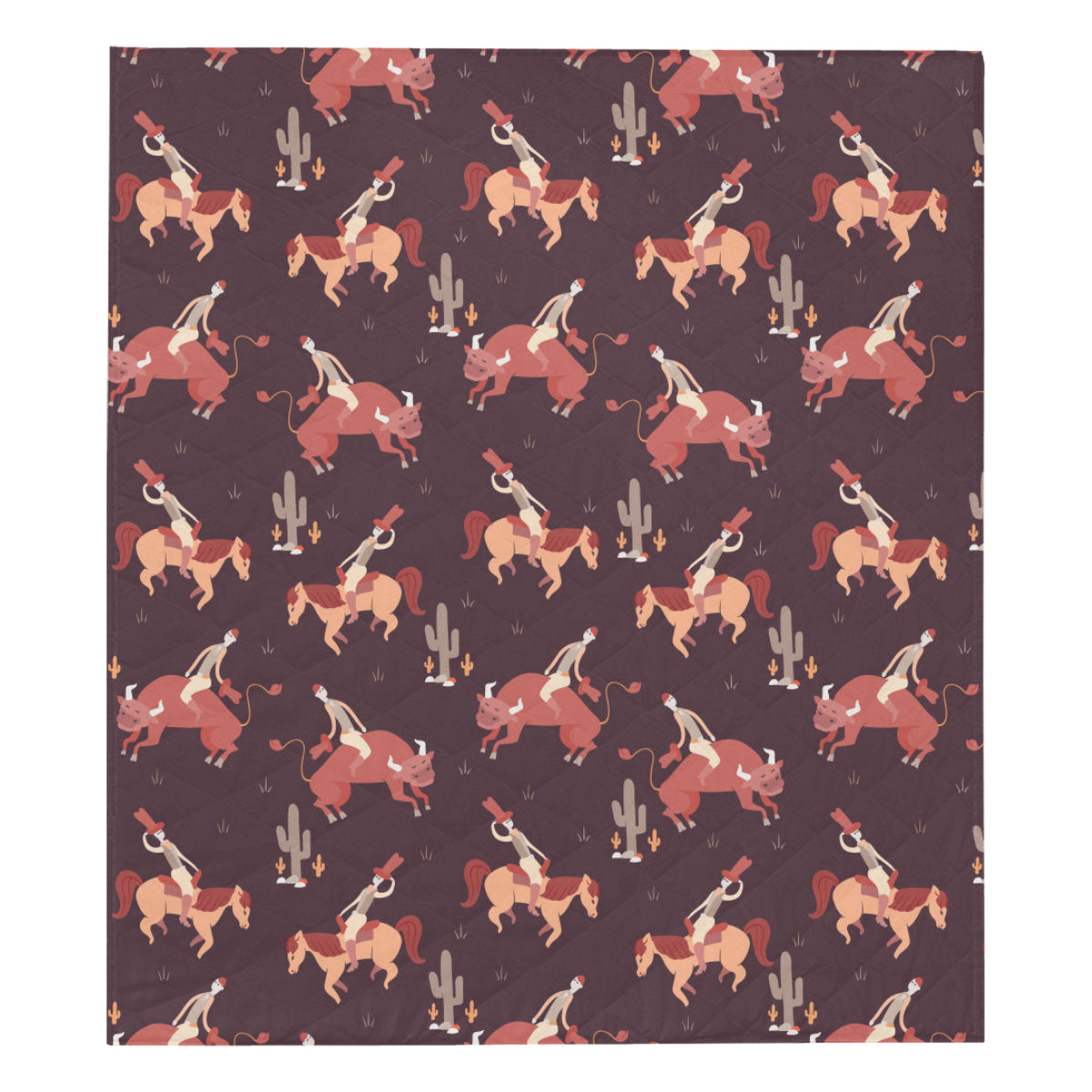 Rodeo Pattern Print Design A01 Premium Quilt