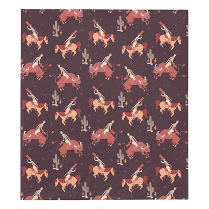 Rodeo Pattern Print Design A01 Premium Quilt