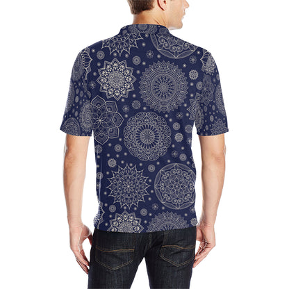 Mandala Pattern Print Design 02 Men Polo Shirt