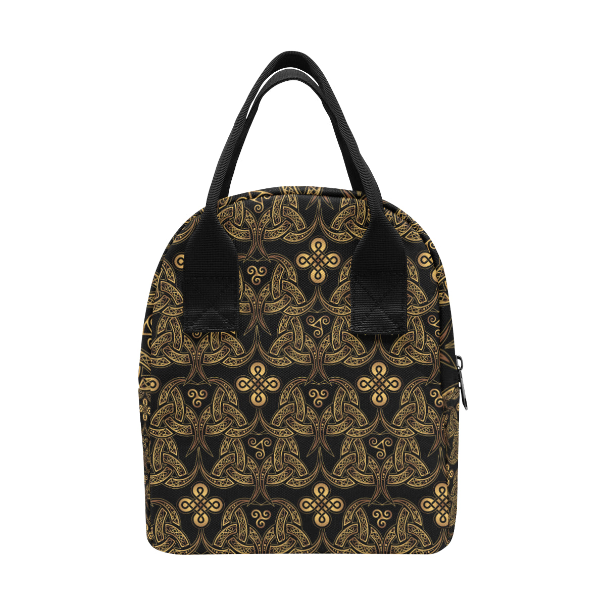 Celtic Knot Gold Design Insulated Lunch Bag