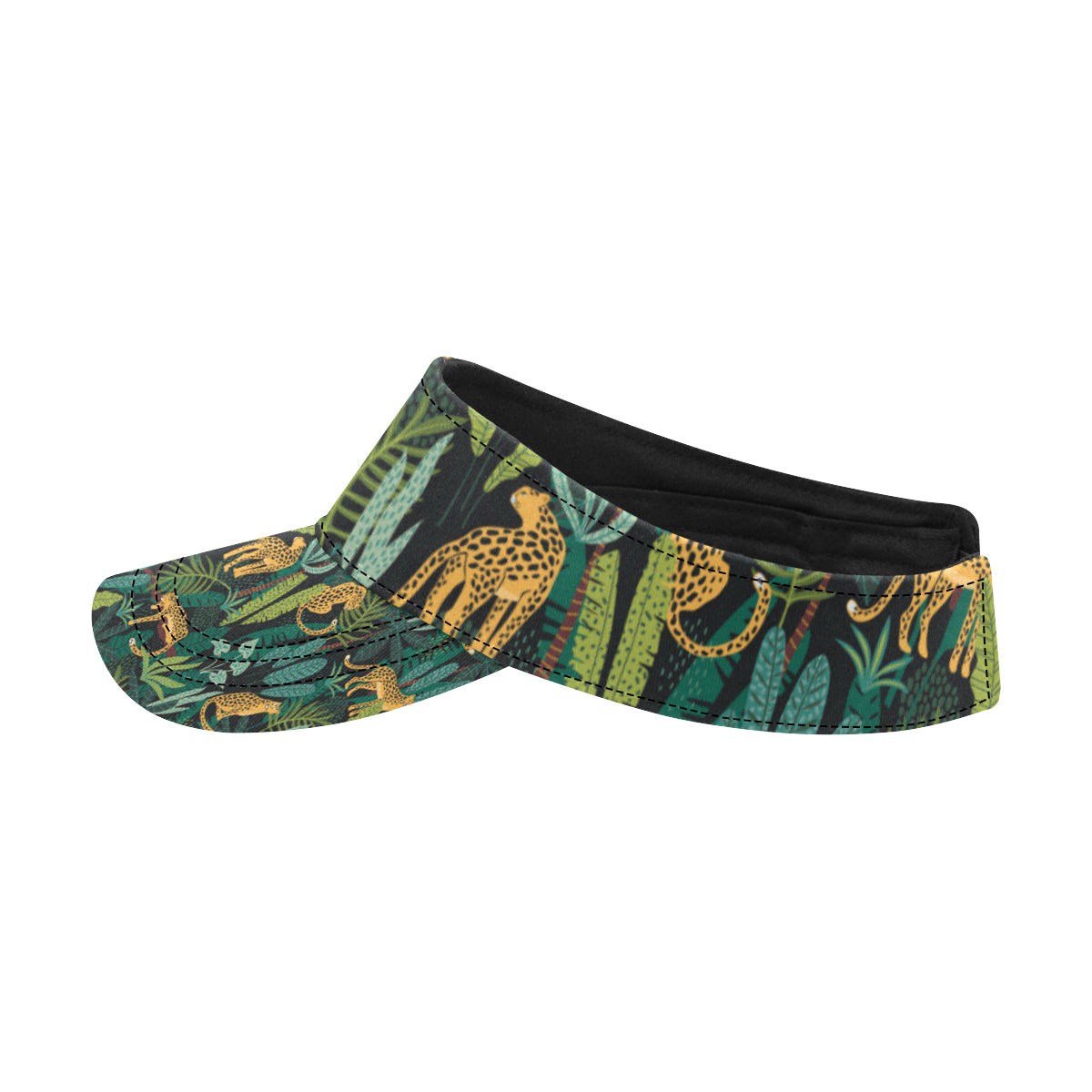 Jaguar Jungle Pattern Print Design 03 Unisex Sun Visor