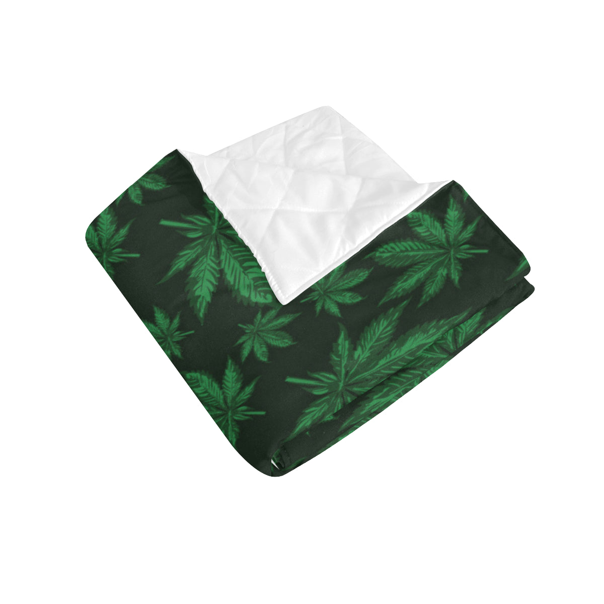 Pot Leaf Pattern Print Design A04 Premium Quilt