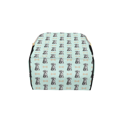 Schnauzers Pattern Print Design A03 Diaper Bag Backpack