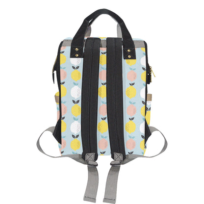 Citrus  Pattern Print Design 03 Diaper Bag Backpack