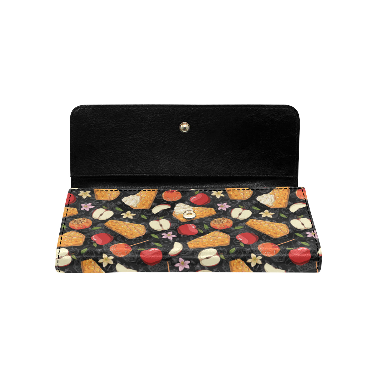 Apple Pie Pattern Print Design 01 Women's Trifold Wallet