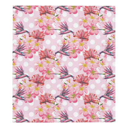 Bird Of Paradise Pattern Print Design BOP011 Premium Quilt