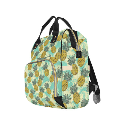 Pineapple Pattern Print Design PP03 Diaper Bag Backpack