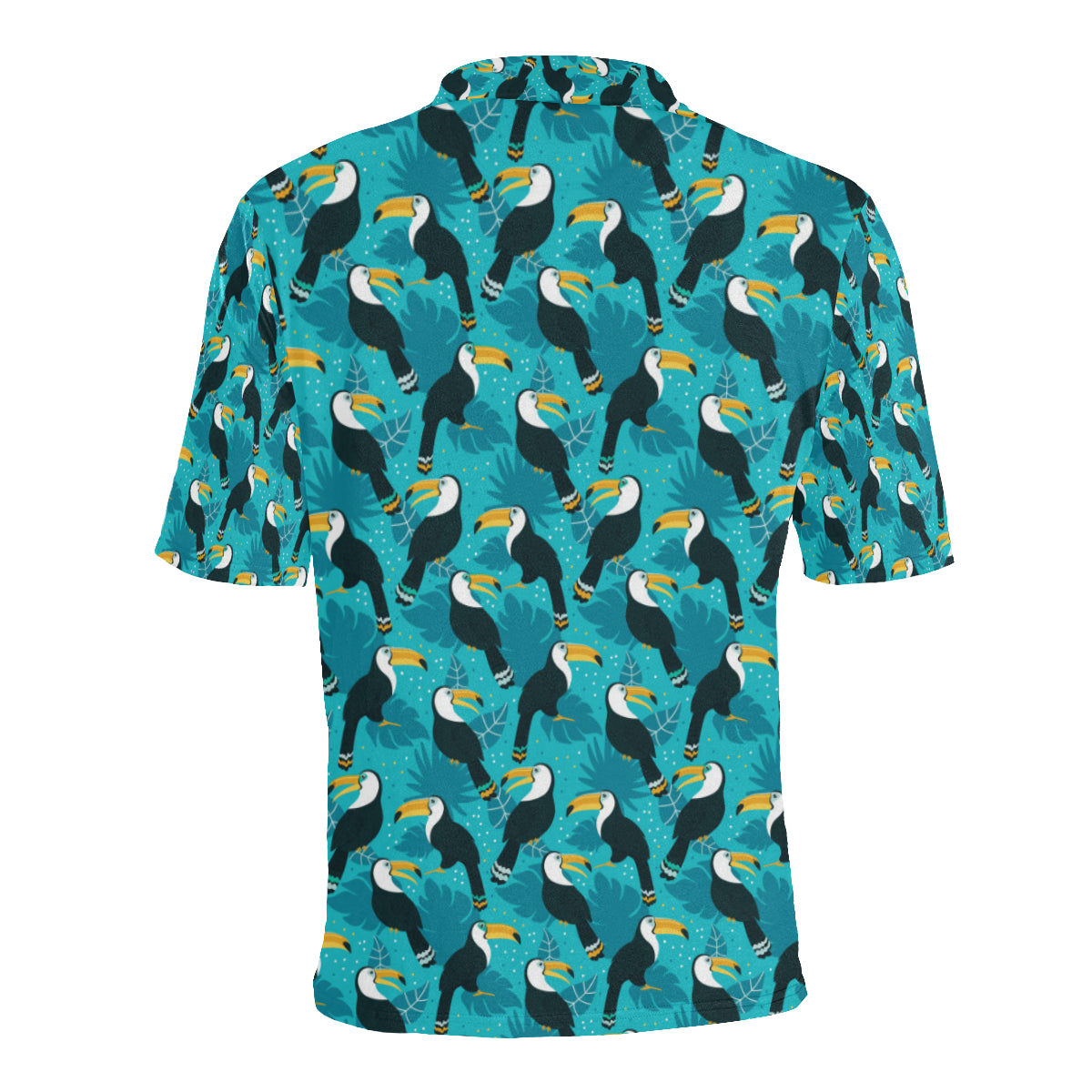 Toucan Parrot Pattern Print Men Polo Shirt