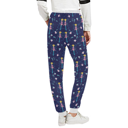 Fairy Cartoon Style Print Pattern Unisex Sweatpants