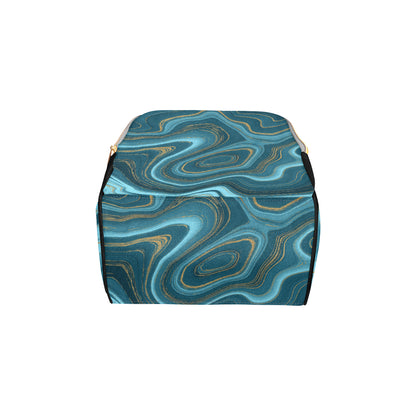 Liquid Pattern Print Design 04 Diaper Bag Backpack