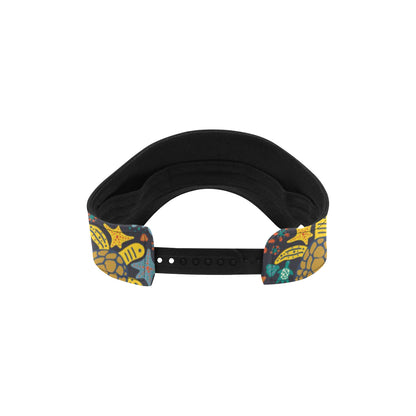 Sea Turtle Pattern Print Design T03 Unisex Sun Visor
