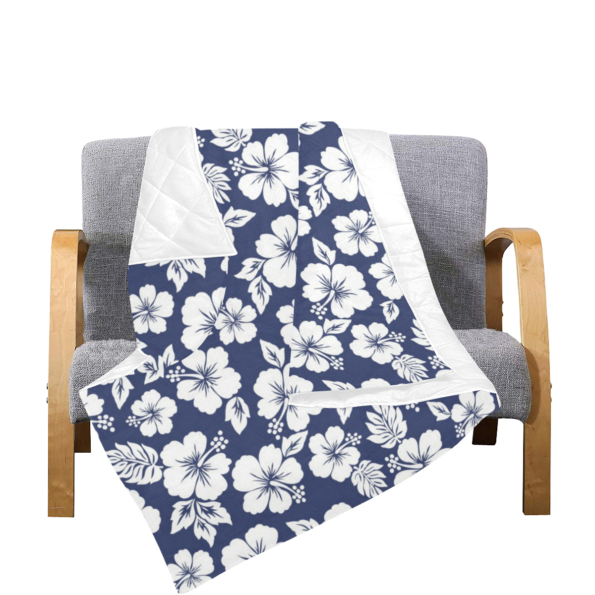 Hibiscus Pattern Print Design HB012 Premium Quilt