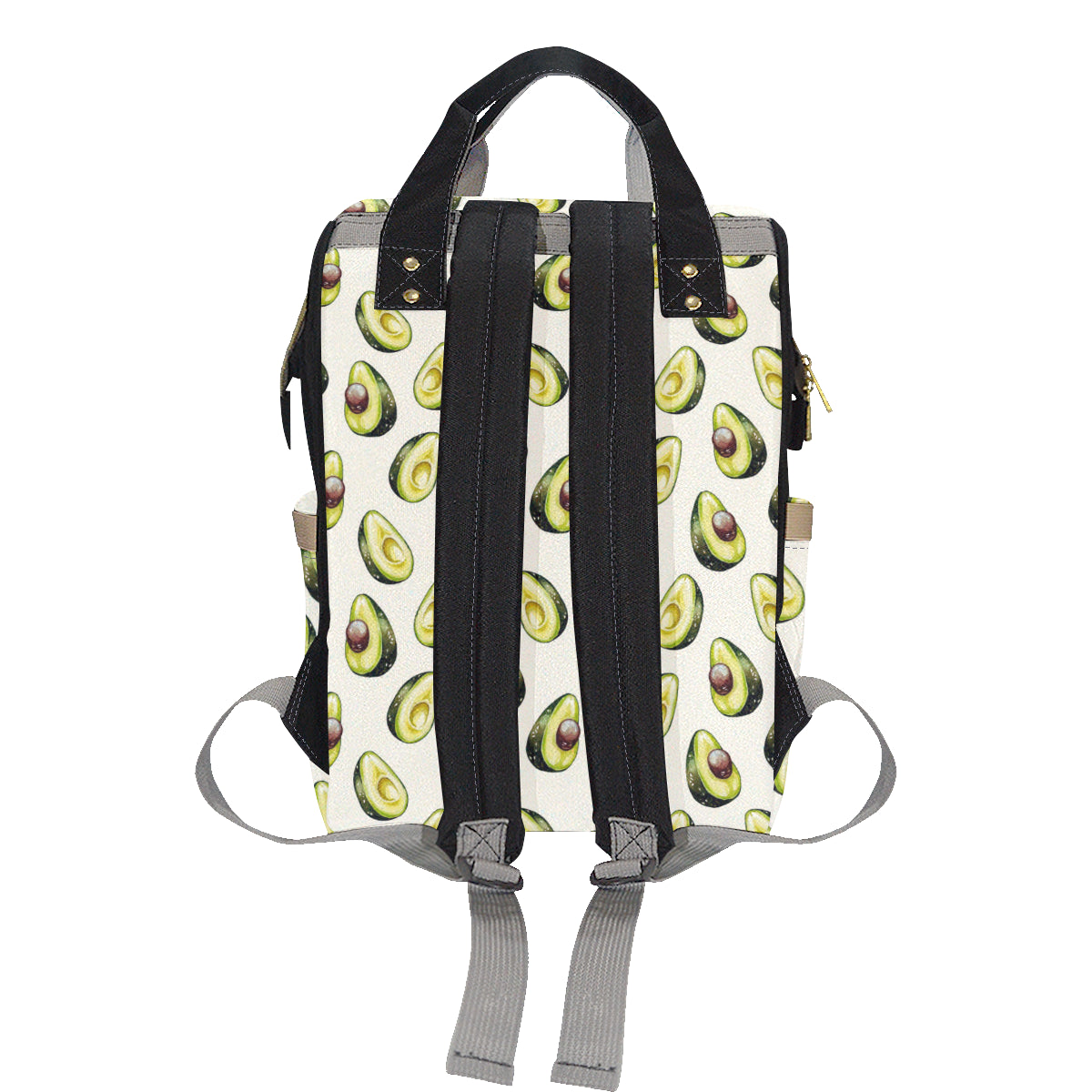 Avocado Pattern Print Design 01 Diaper Bag Backpack