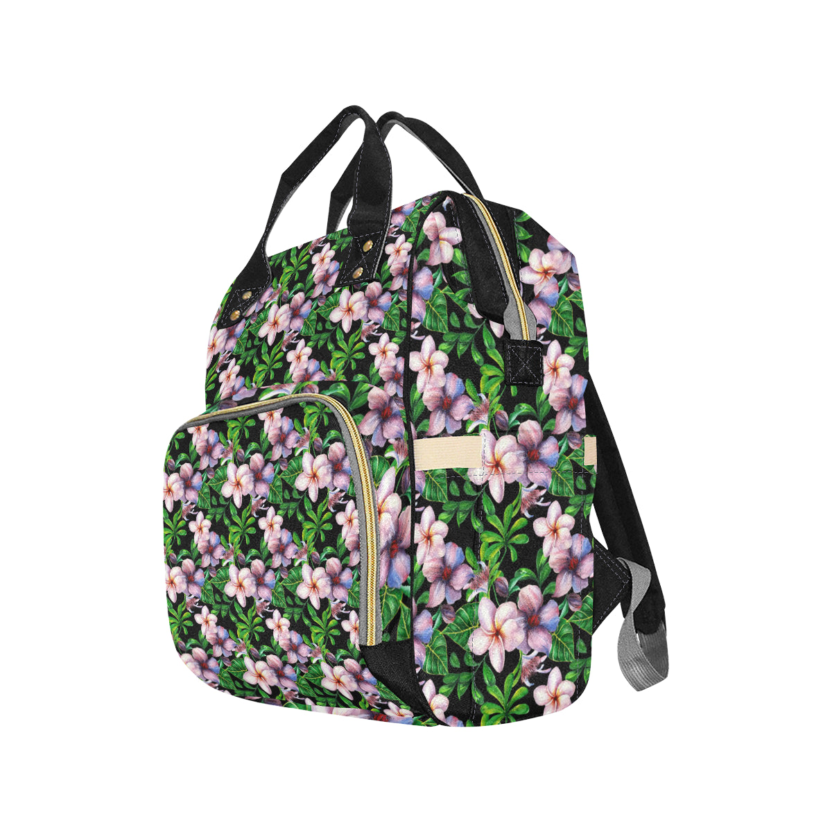 Plumeria Pattern Print Design PM01 Diaper Bag Backpack
