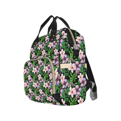Plumeria Pattern Print Design PM01 Diaper Bag Backpack