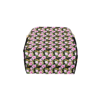 Magnolia Pattern Print Design MAG08 Diaper Bag Backpack