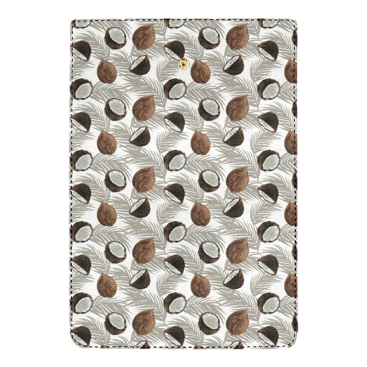 Coconut Pattern Print Design CN03 Women's Trifold Wallet