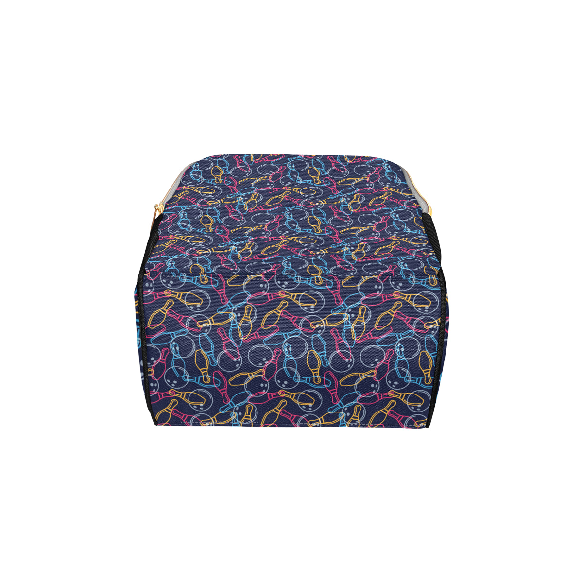 Bowling Pattern Print Design 07 Diaper Bag Backpack
