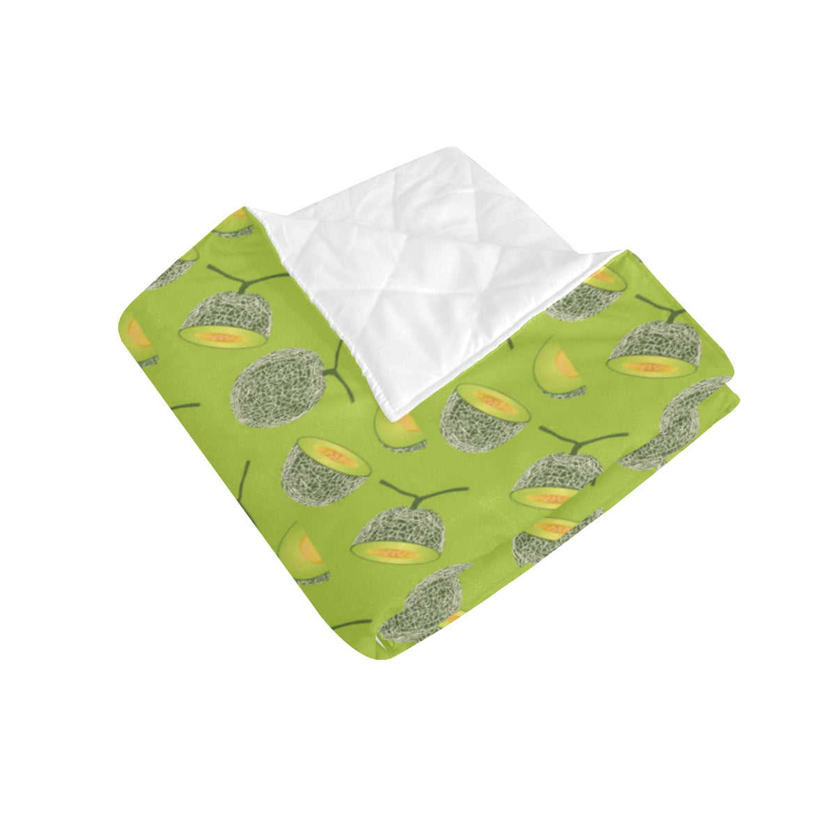 Cantaloupe Pattern Print Design 03 Premium Quilt