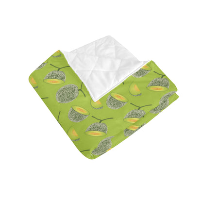 Cantaloupe Pattern Print Design 03 Premium Quilt